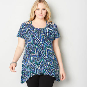 Avenue abstract Chevron Sharkbite Top 18/20